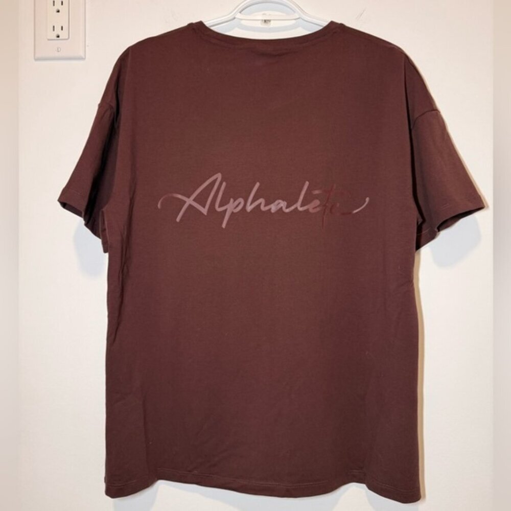 Alphalete Men's Cotton  Brown Tee size S